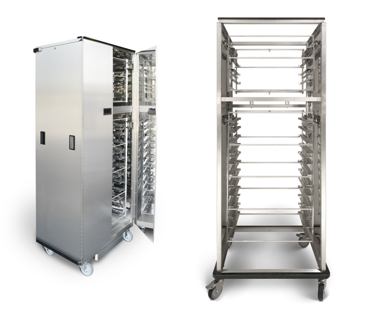 Chariots d'enfournement et mobilier inox DEBAG